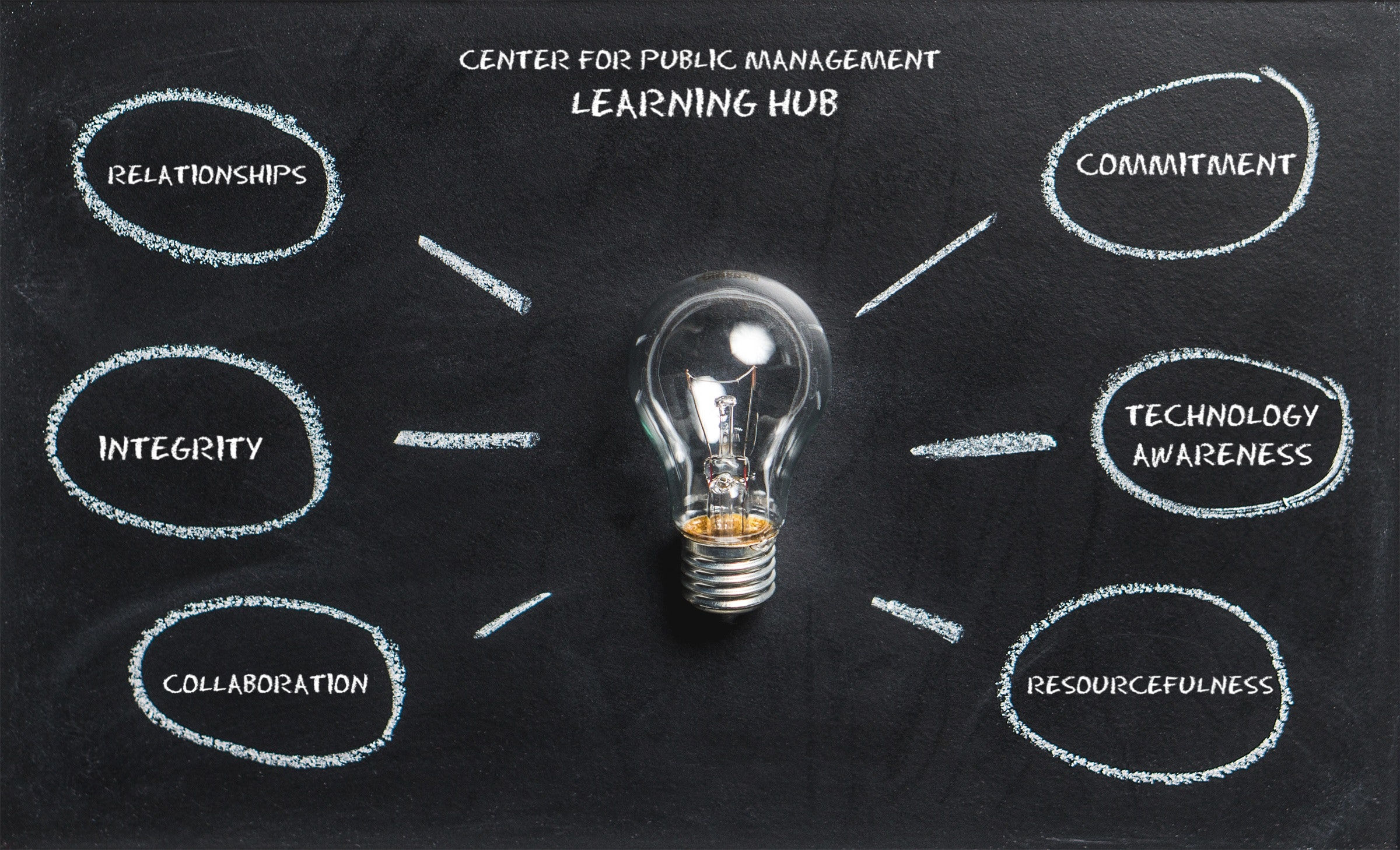 lightbulb surrounded by the developmental areas.